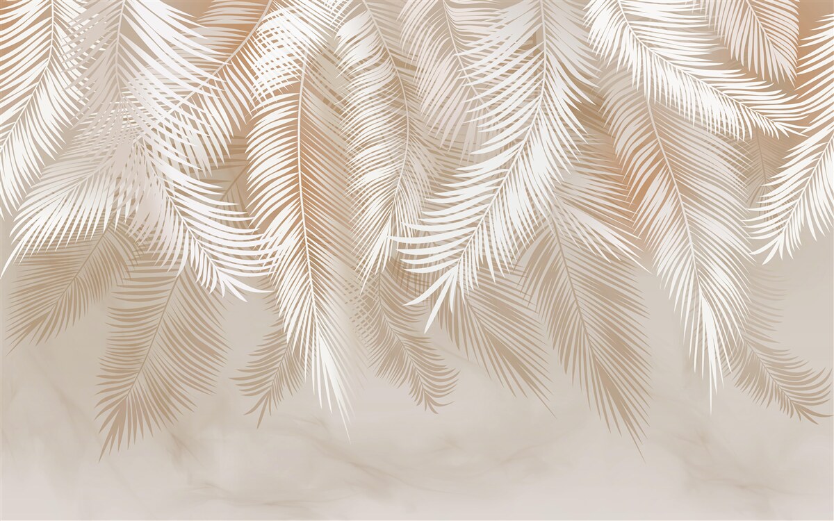 Fototapeta palmové listy trópov