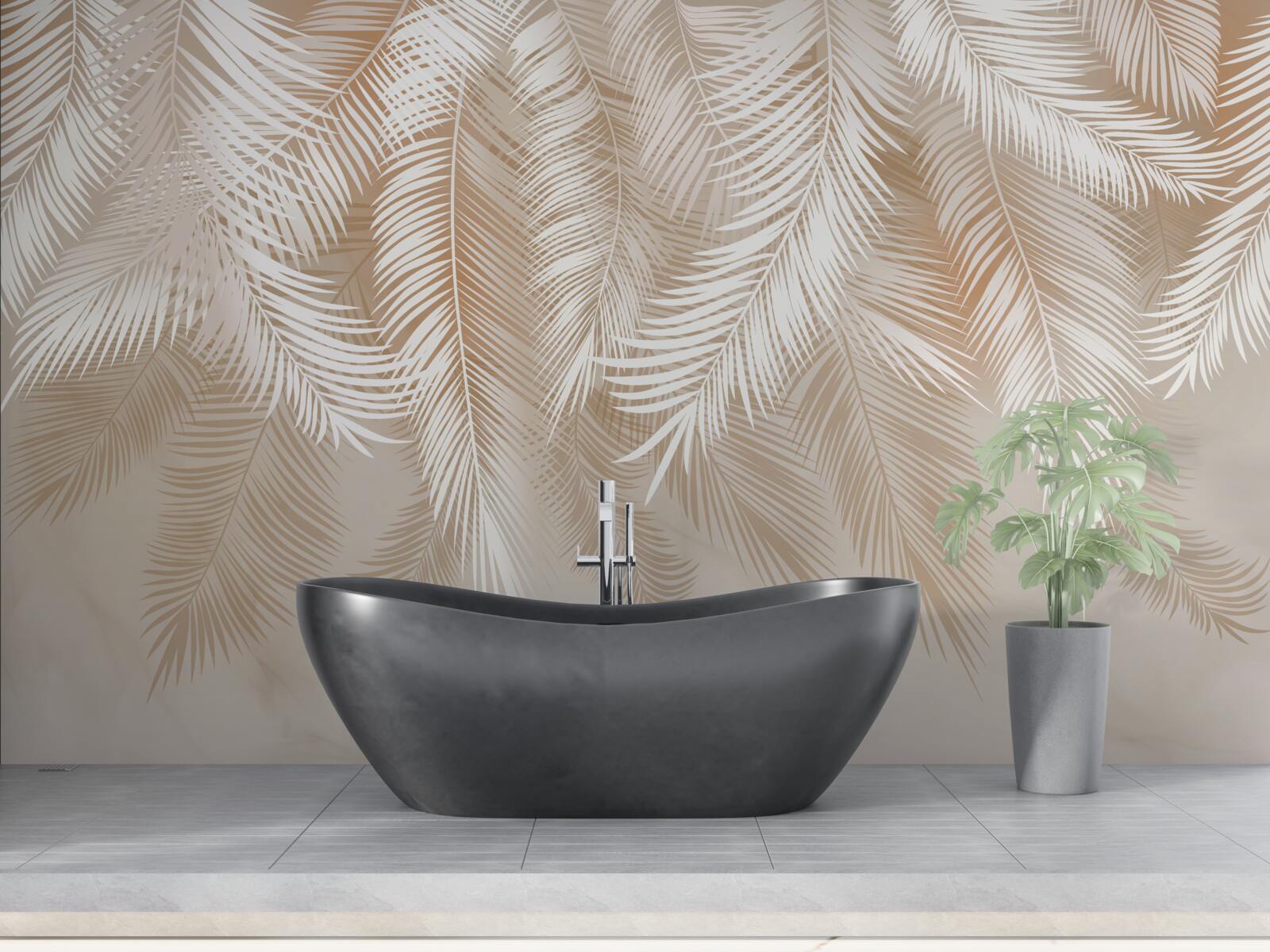 Fototapeta palmové listy trópov