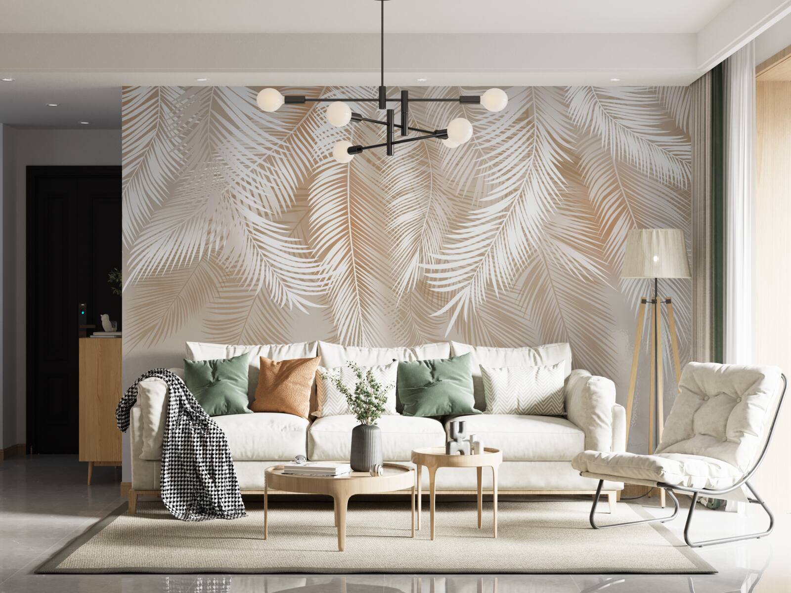 Fototapeta palmové listy trópov