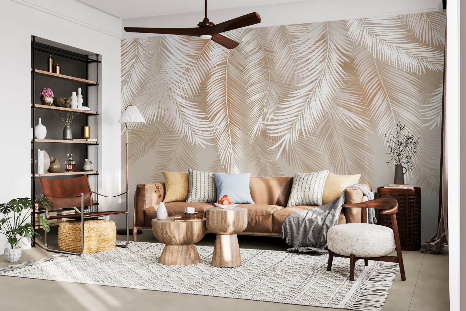 Fototapeta palmové listy trópov