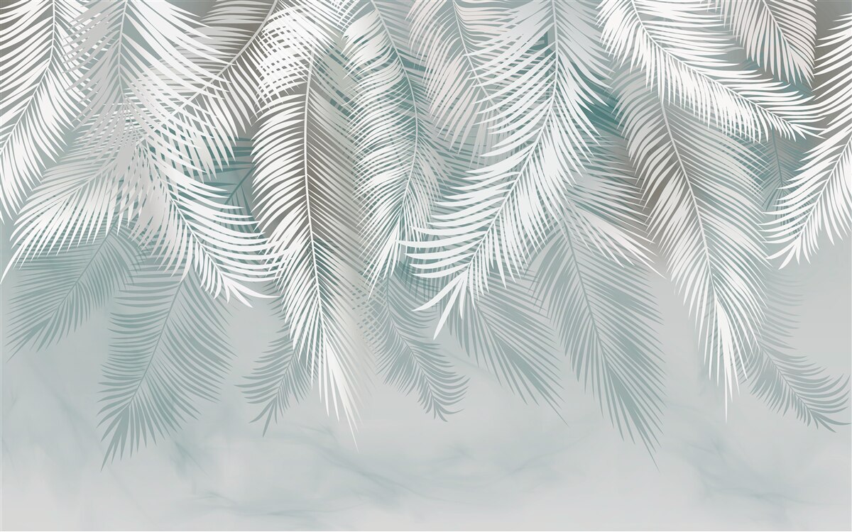 Fototapeta palmové listy pripomínajú perie