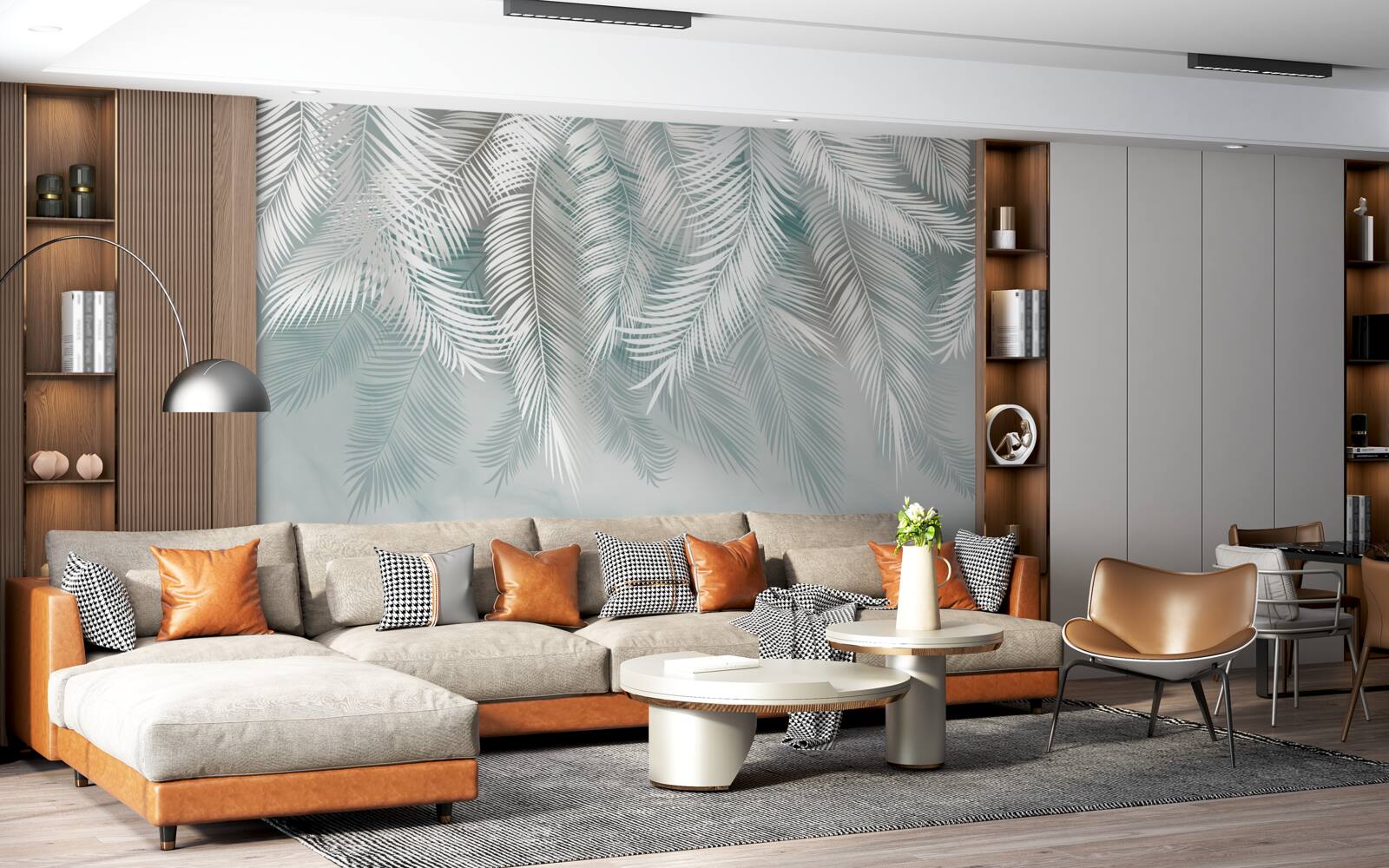 Fototapeta palmové listy pripomínajú perie