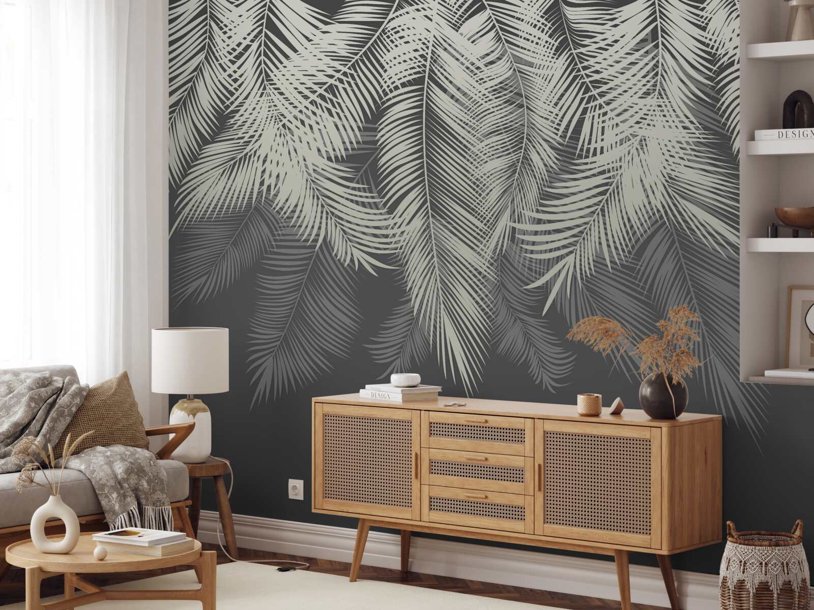 Fototapeta papraď odchádza v tme noci