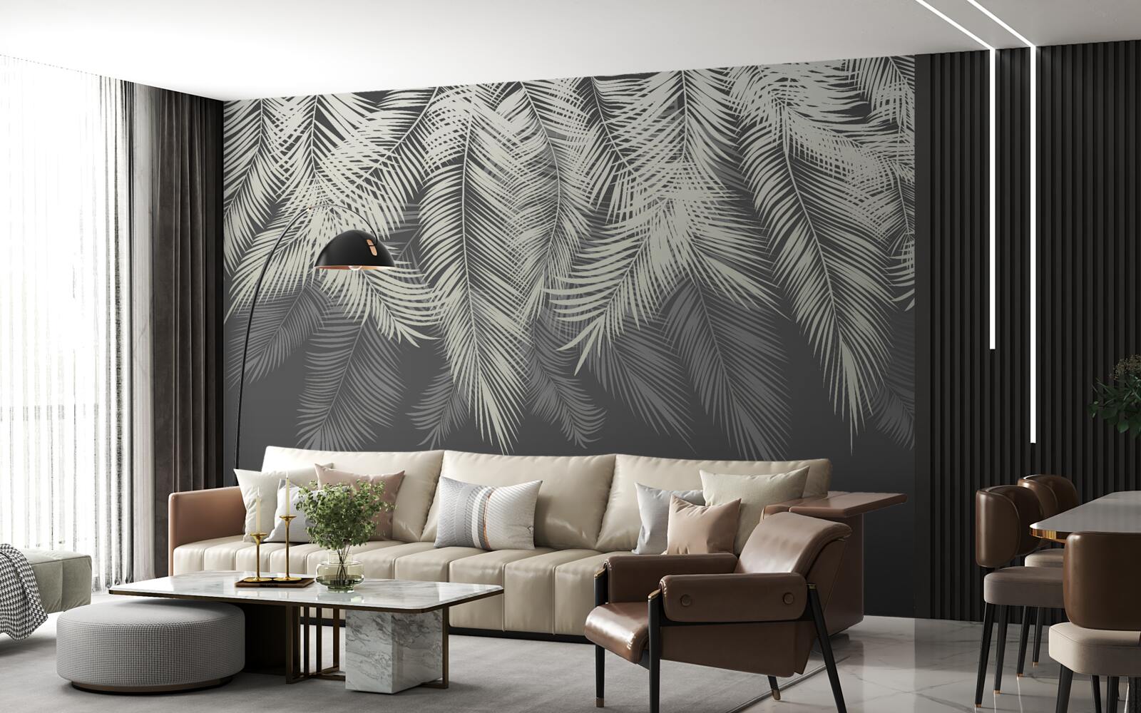 Fototapeta papraď odchádza v tme noci