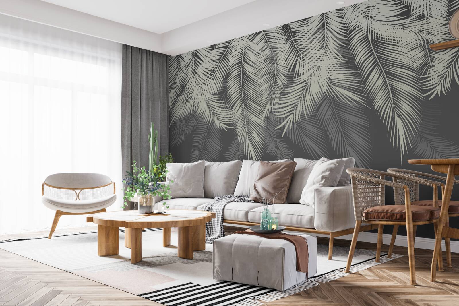 Fototapeta papraď odchádza v tme noci