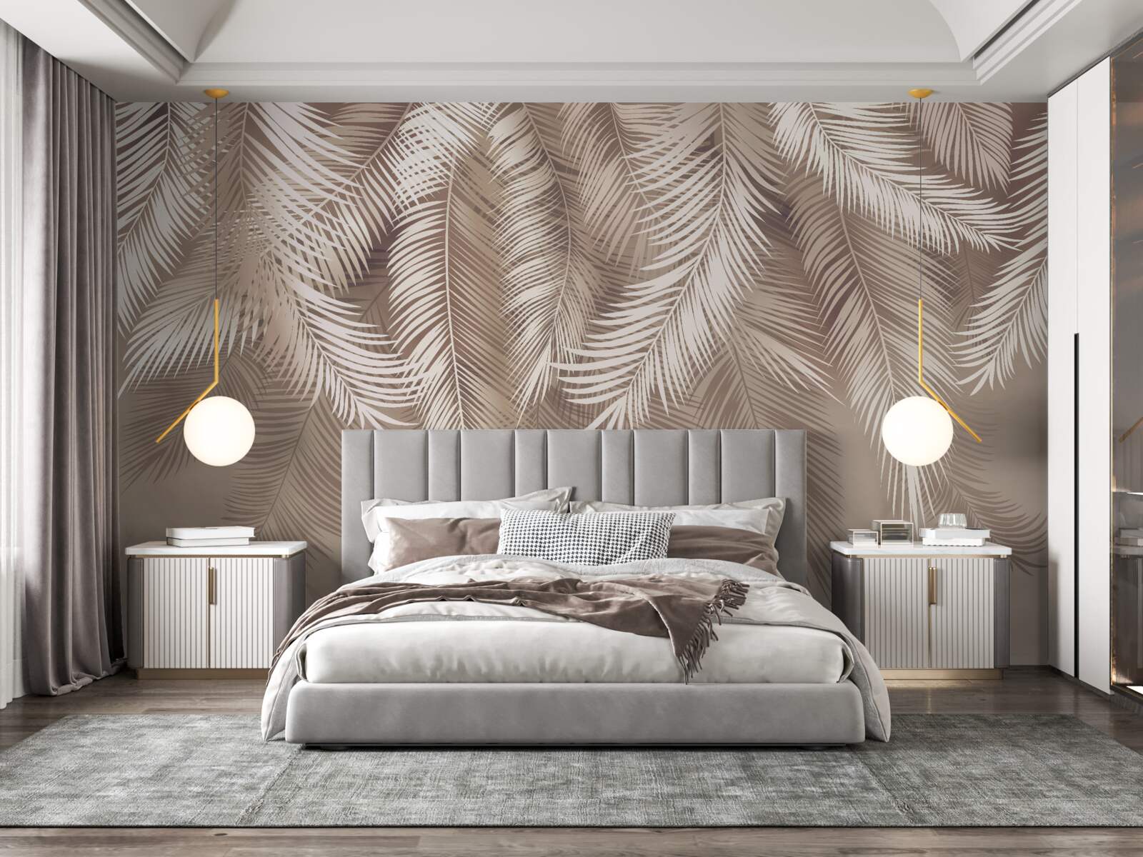 Fototapeta veľké palmové listy