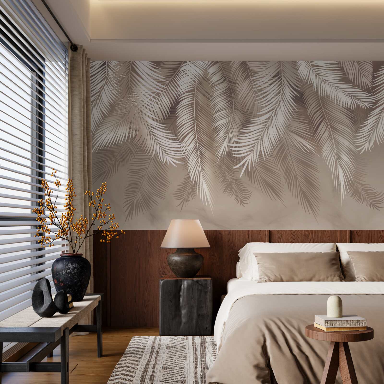 Fototapeta veľké palmové listy