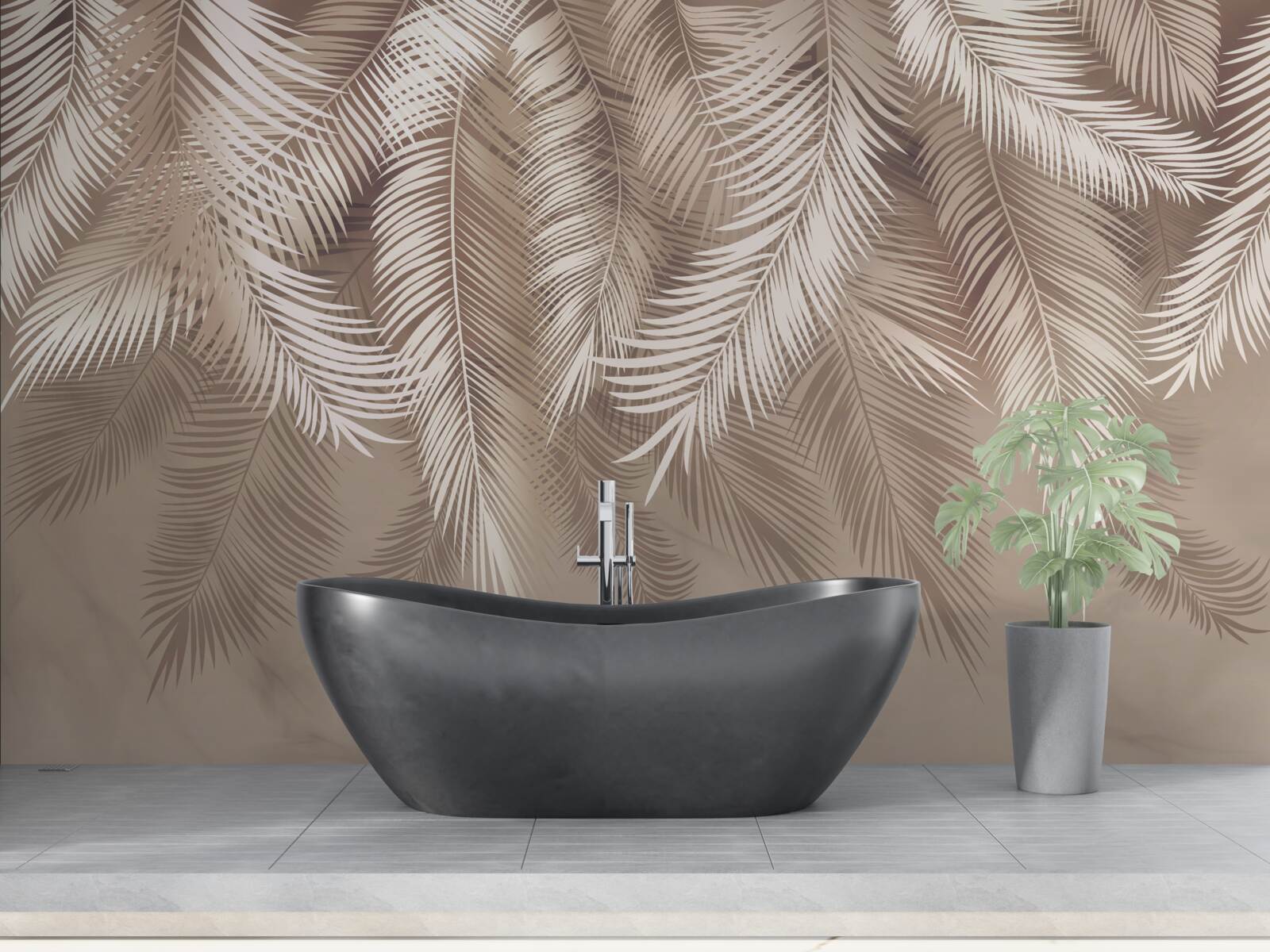 Fototapeta veľké palmové listy