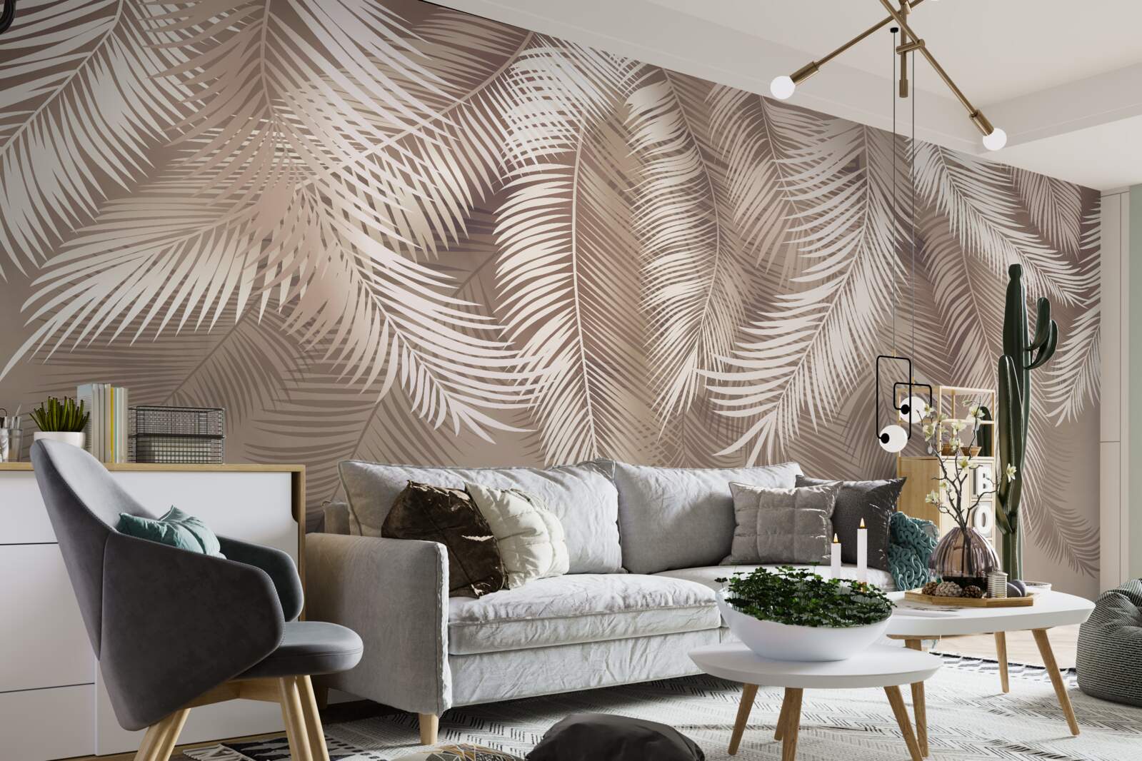 Fototapeta veľké palmové listy