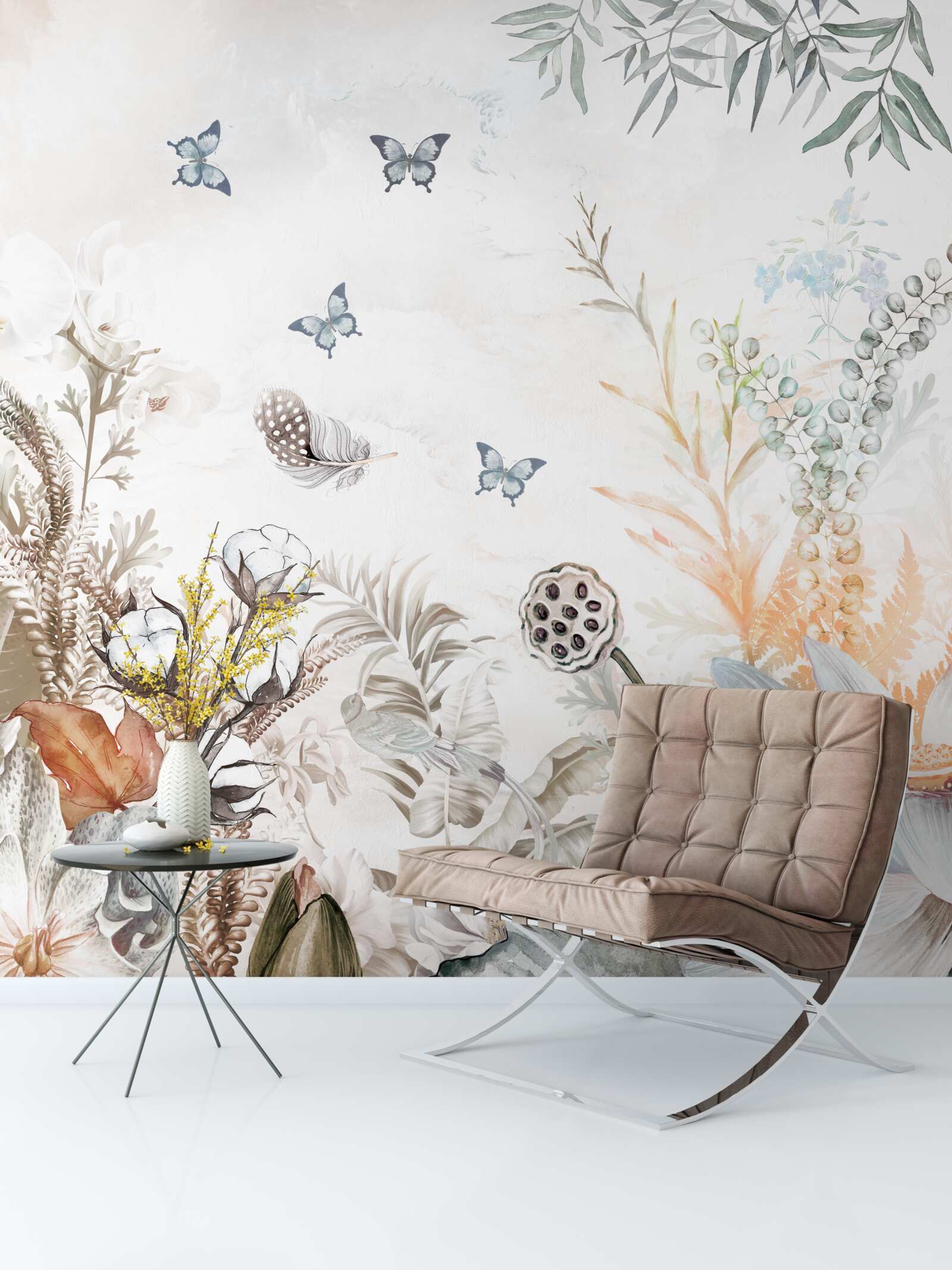 Fototapeta kvitnú motýle a tropické lesy