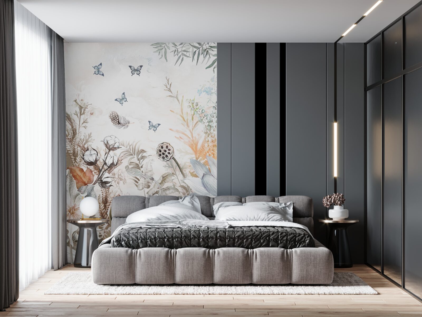 Fototapeta kvitnú motýle a tropické lesy