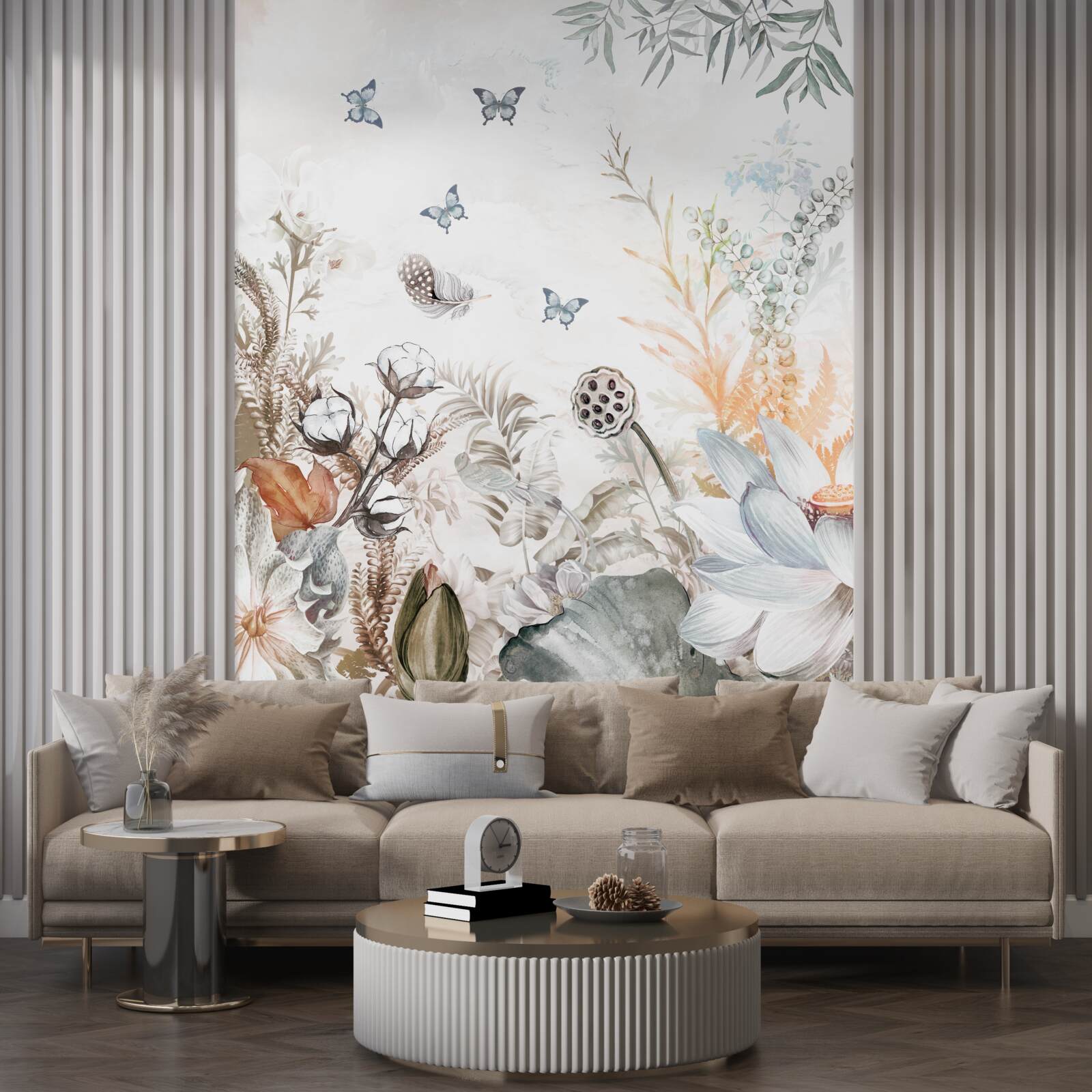 Fototapeta kvitnú motýle a tropické lesy