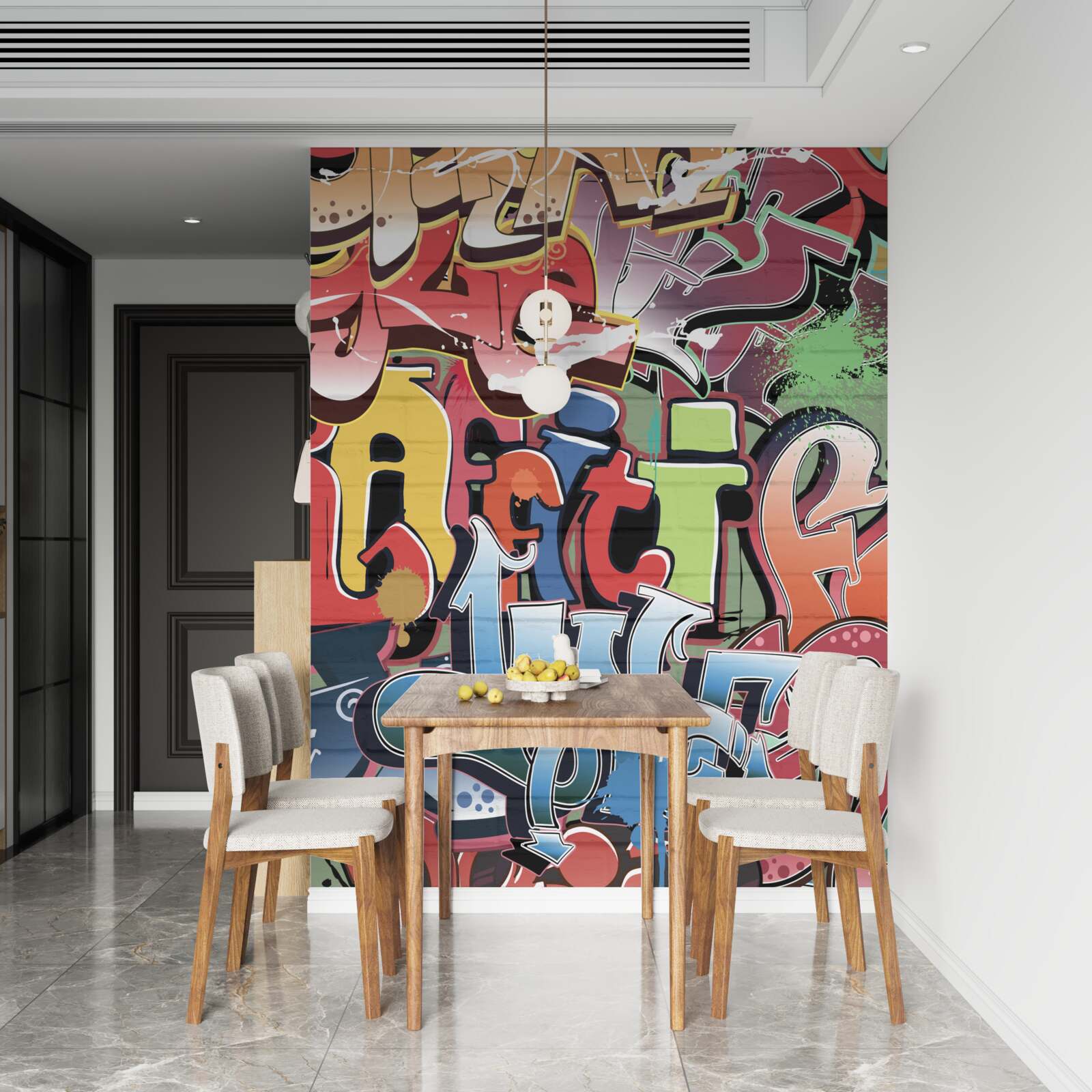 Fototapeta výbušný street art text