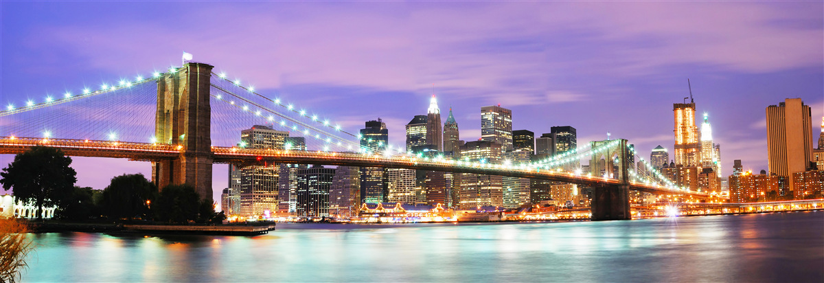 Fototapeta pohľad na nočný manhattan