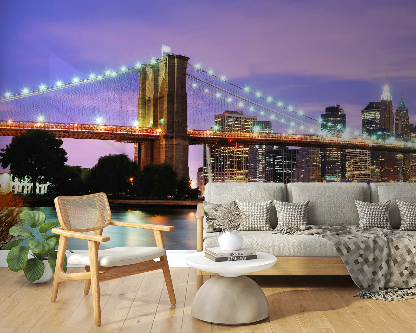 Fototapeta pohľad na nočný manhattan