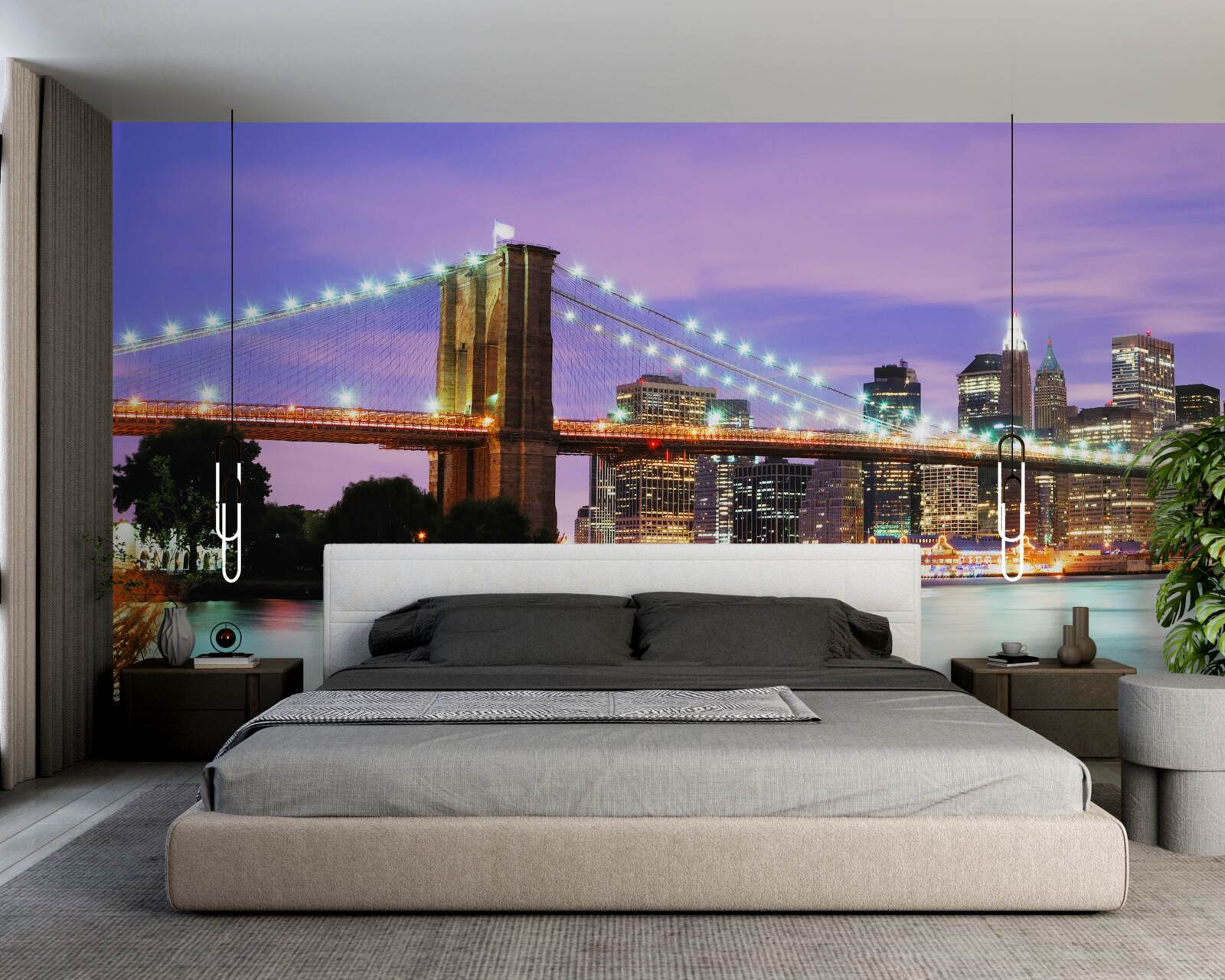 Fototapeta pohľad na nočný manhattan