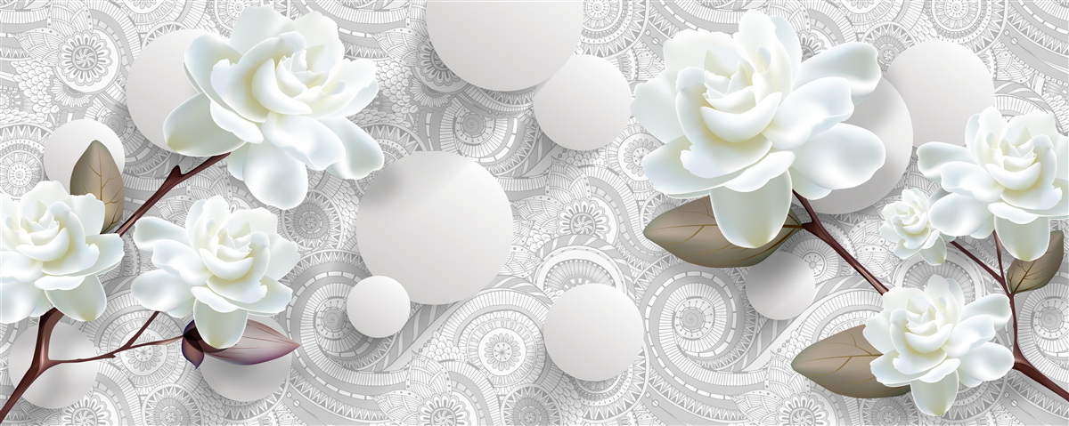 Fototapeta krása bielych pukov sa odráža vo vode