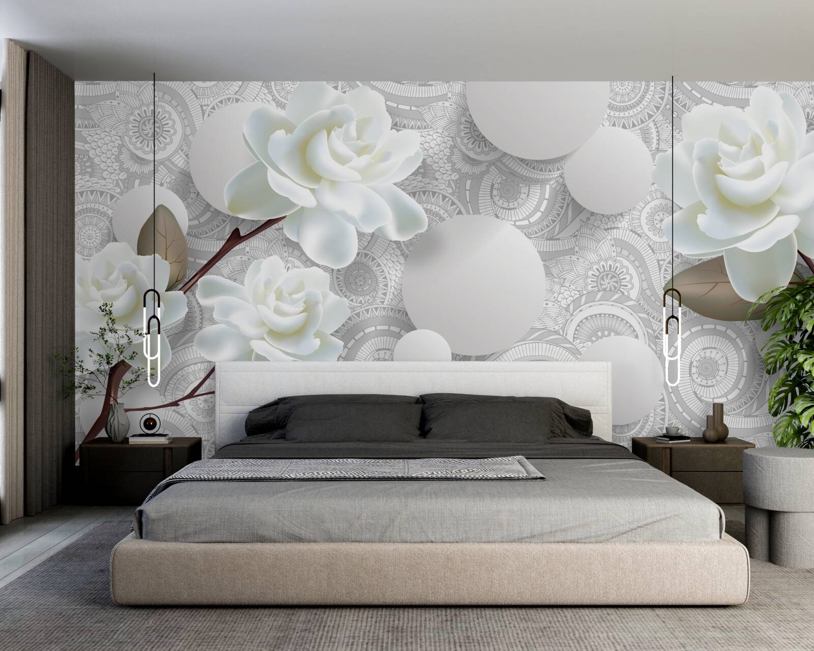 Fototapeta krása bielych pukov sa odráža vo vode