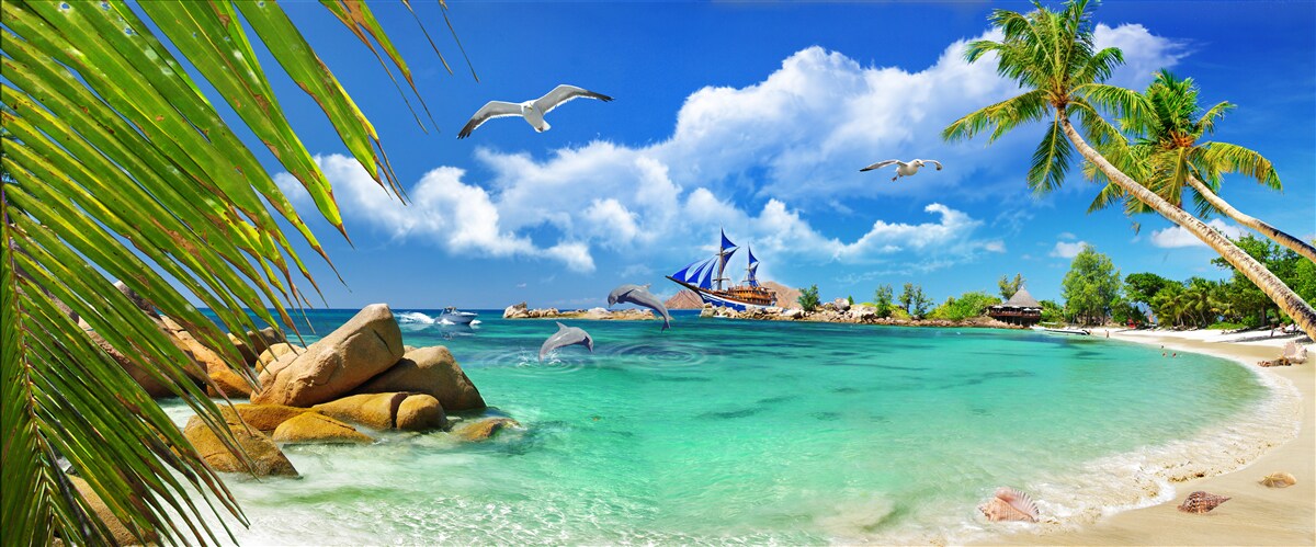 Fototapeta oceánske a tropické oblasti