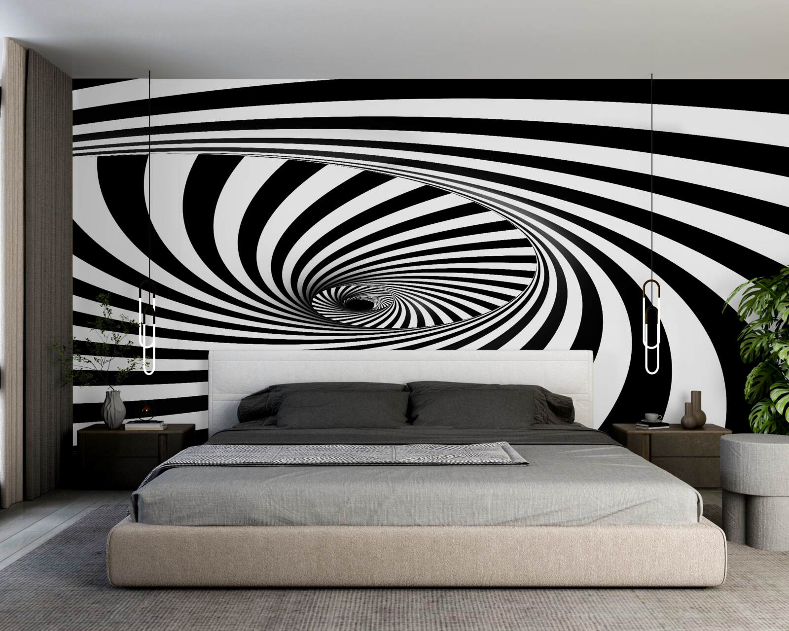 Fototapeta vír absorbuje pásiky bielej a čiernej farby