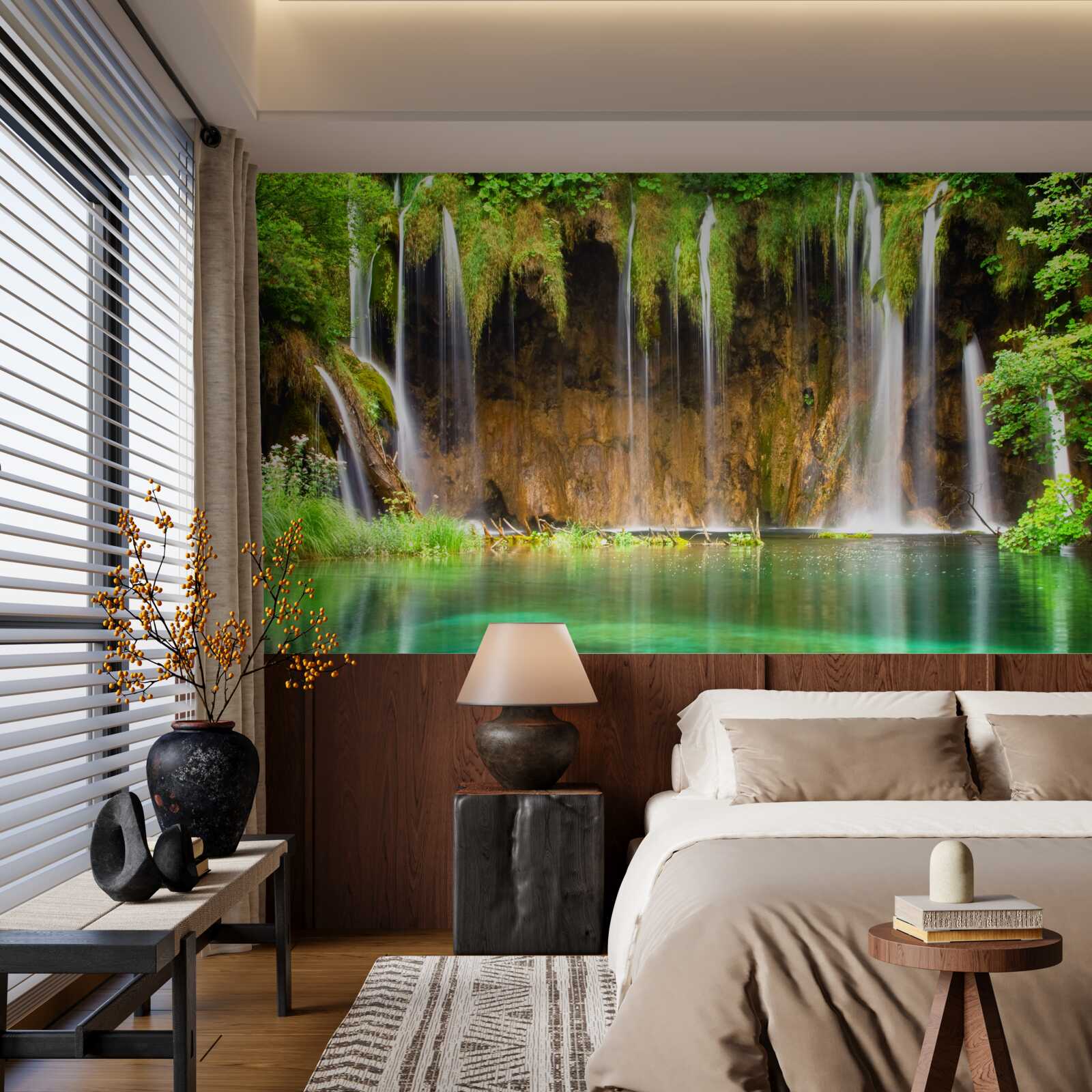 Fototapeta krásny vodopád v horách