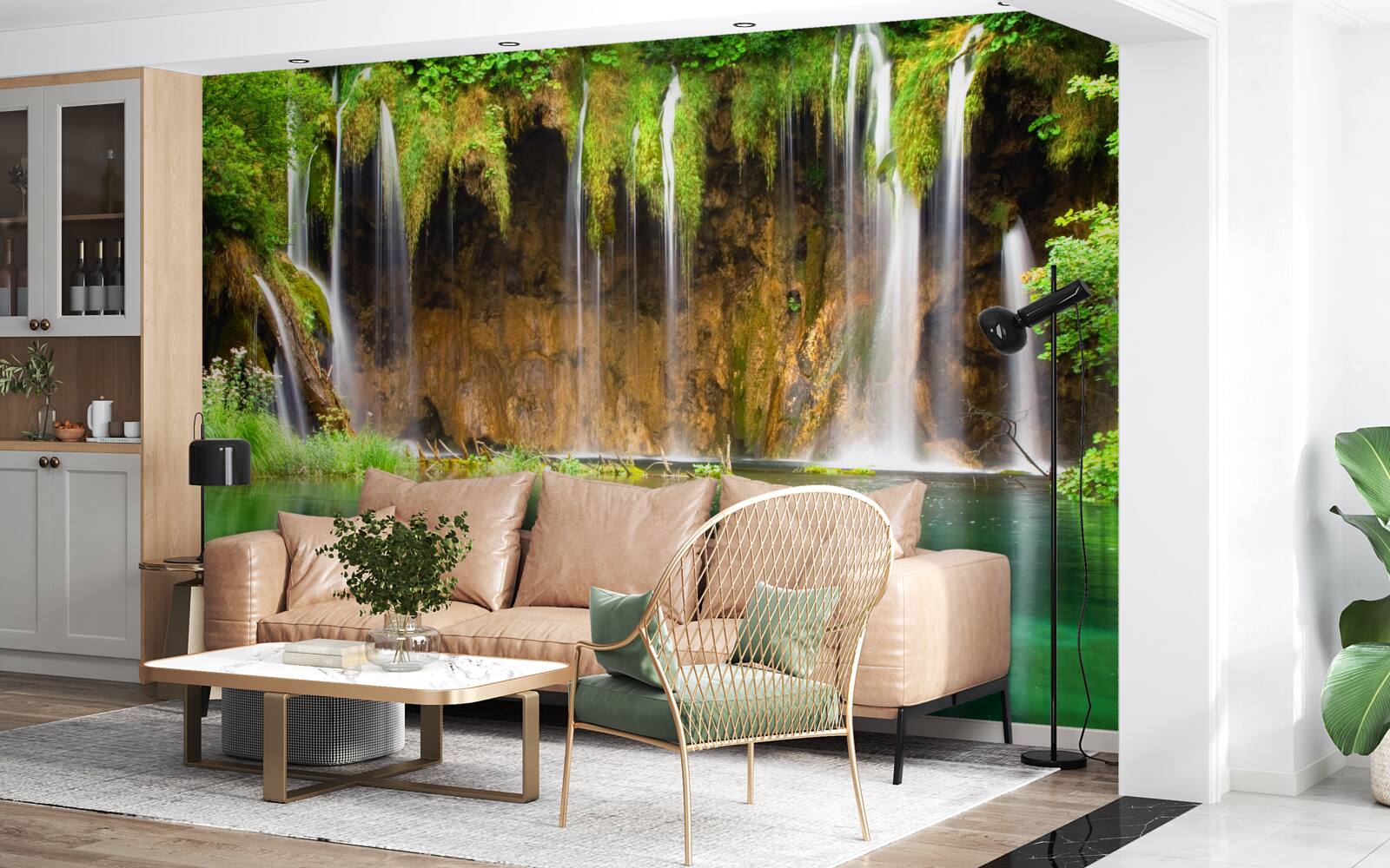 Fototapeta krásny vodopád v horách