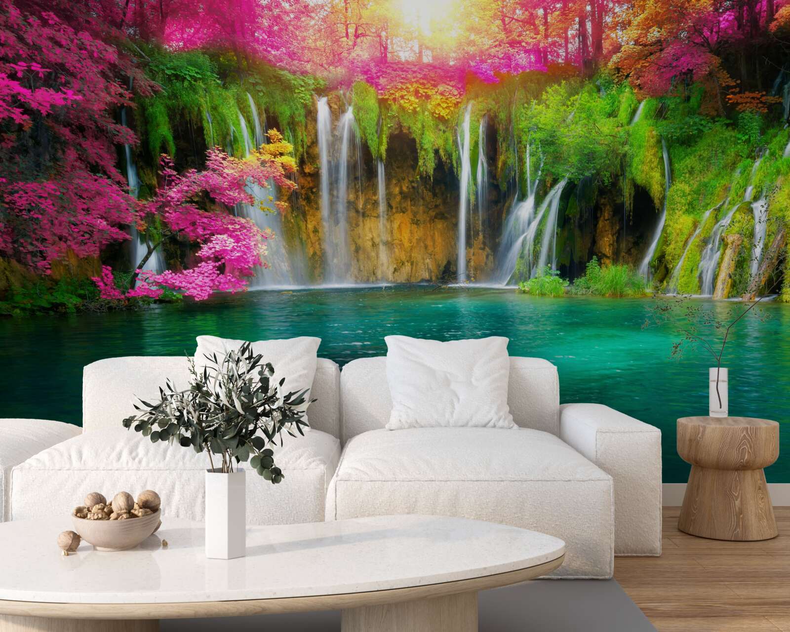 Fototapeta vodopád má čistú vodu a vyzerá ako kúsok raja