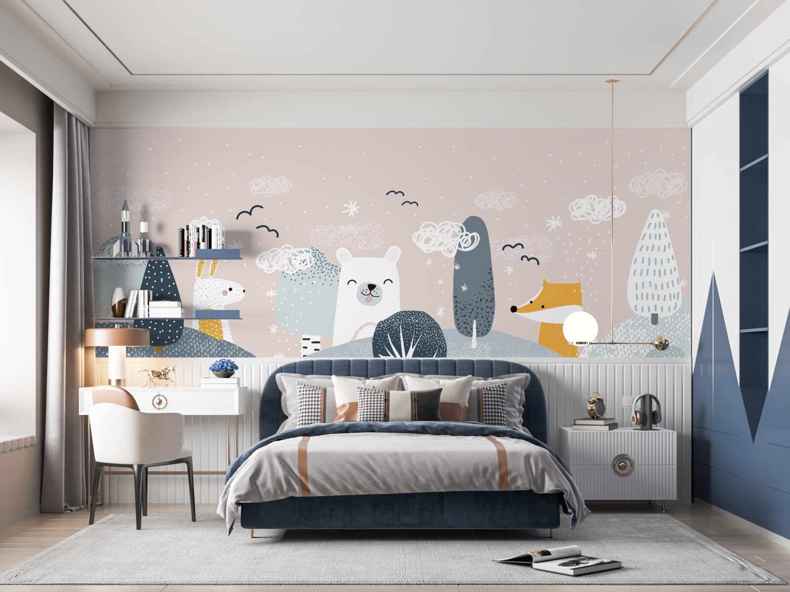 Fototapeta zvieratá zobrazené v lese