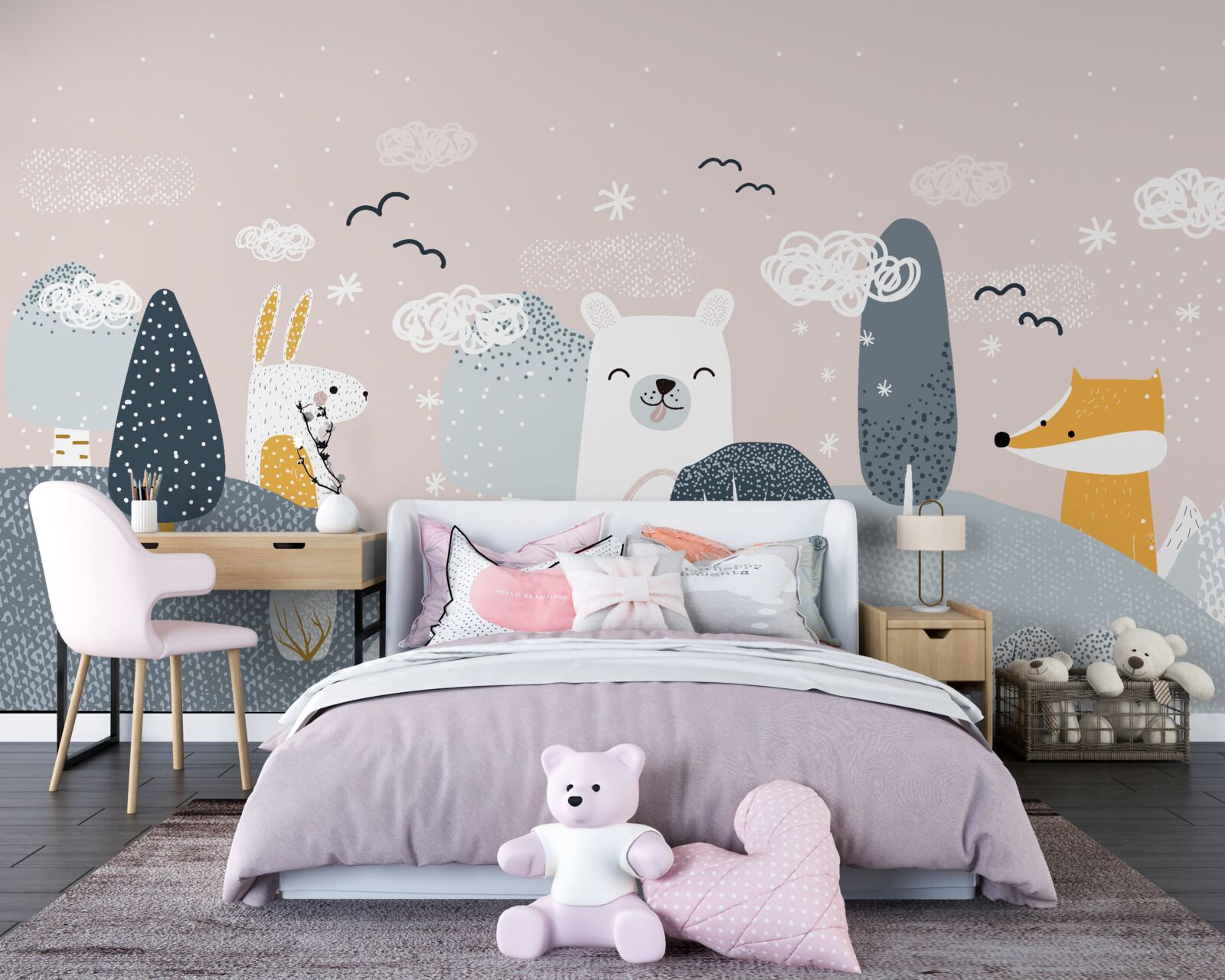 Fototapeta zvieratá zobrazené v lese