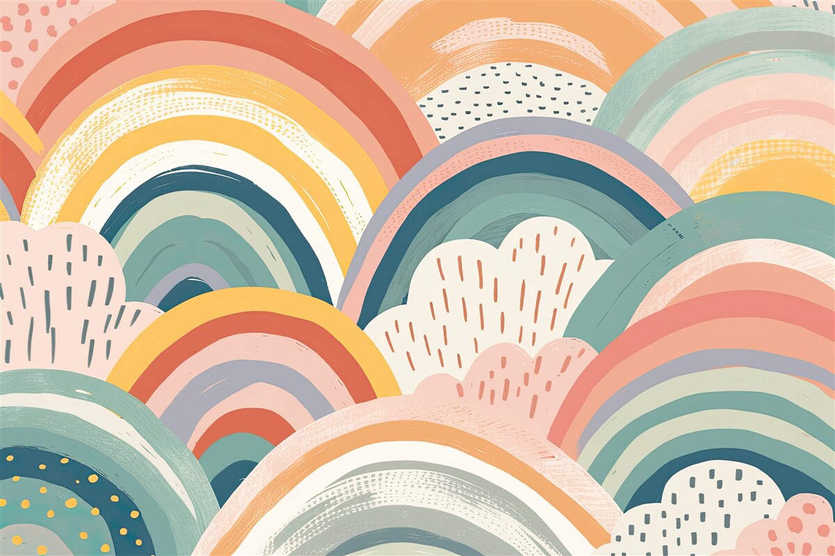 Fototapeta dúhy všetkých farieb