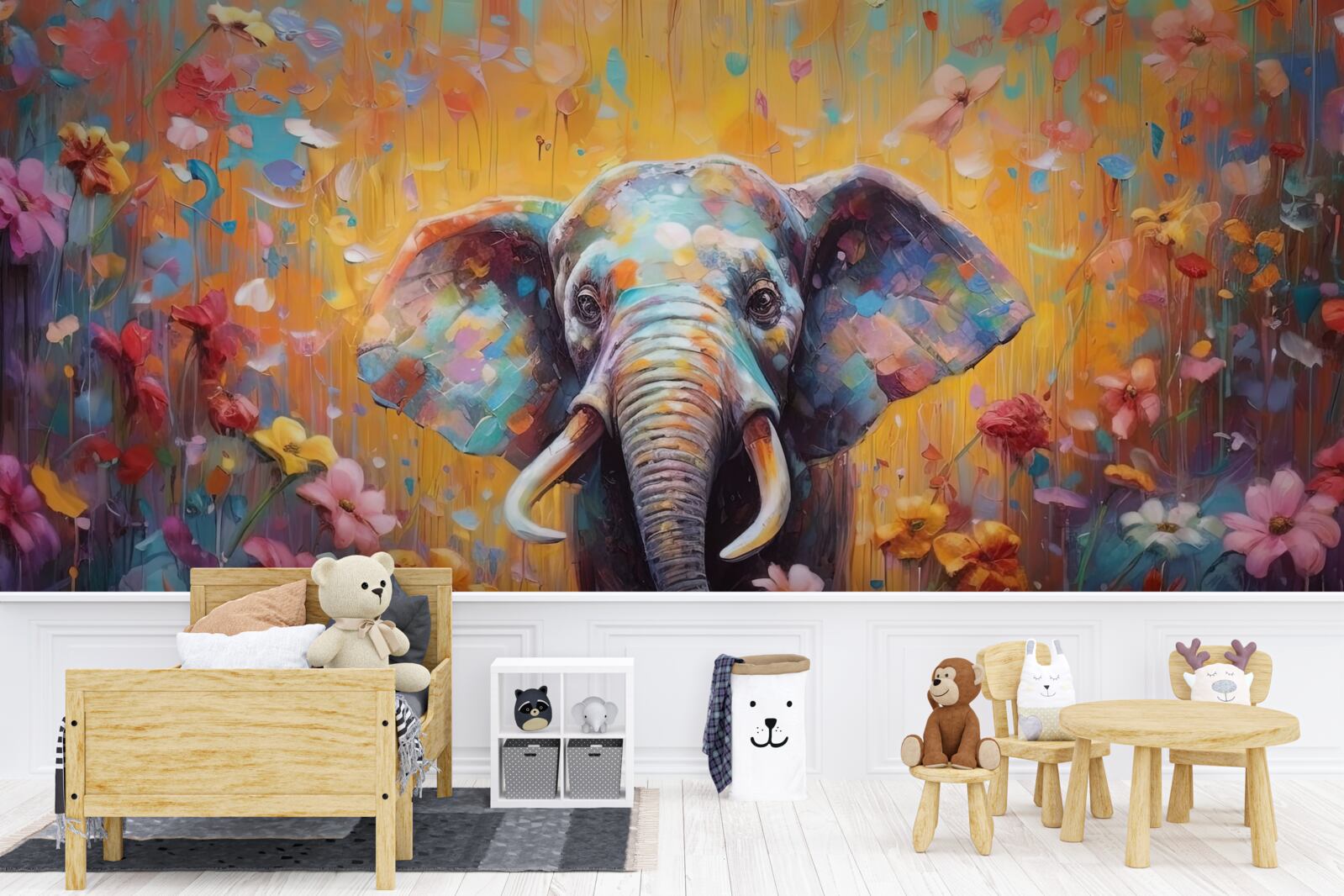 Fototapeta farebný slon