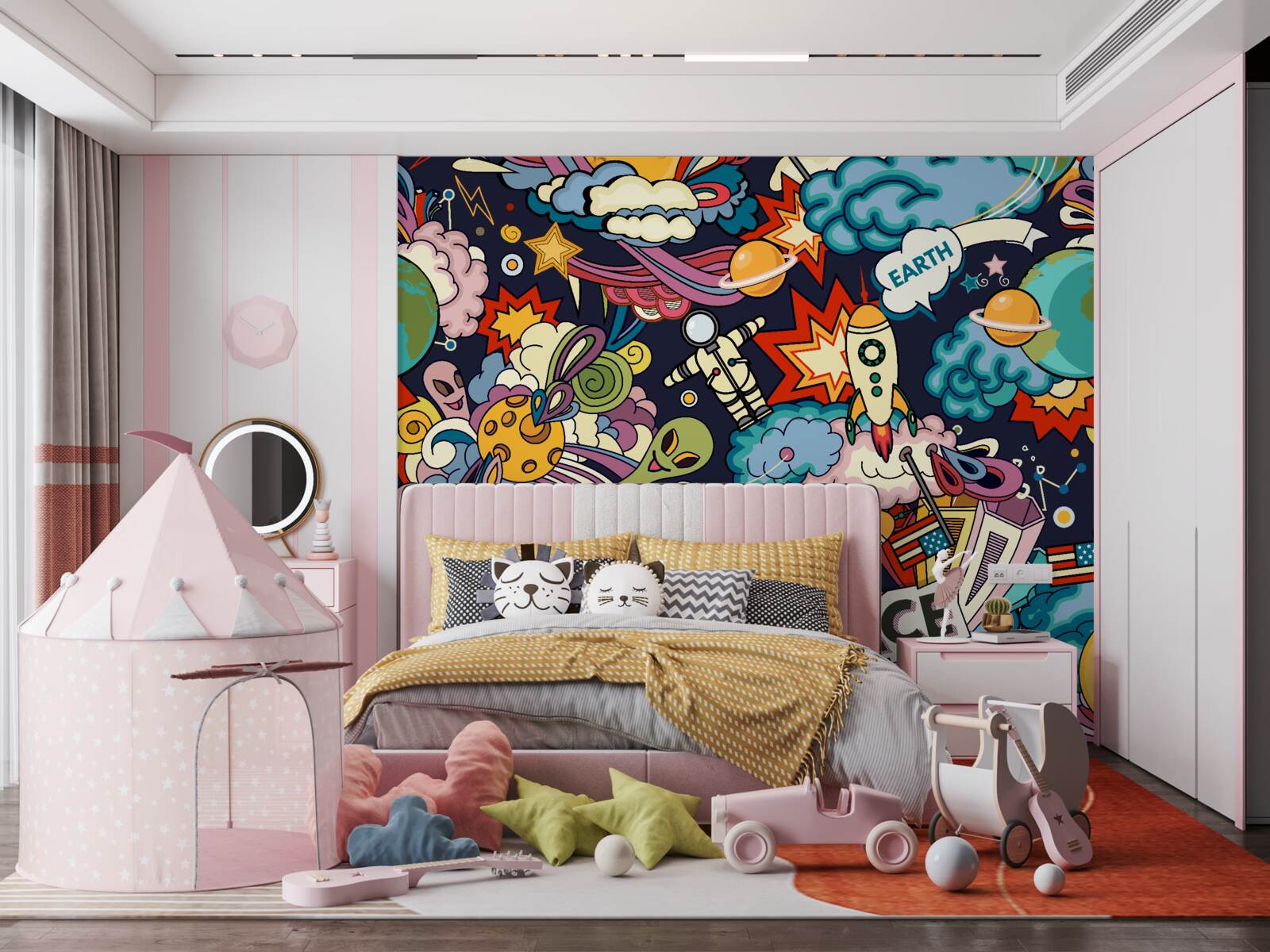 Fototapeta farebné a jasné graffiti