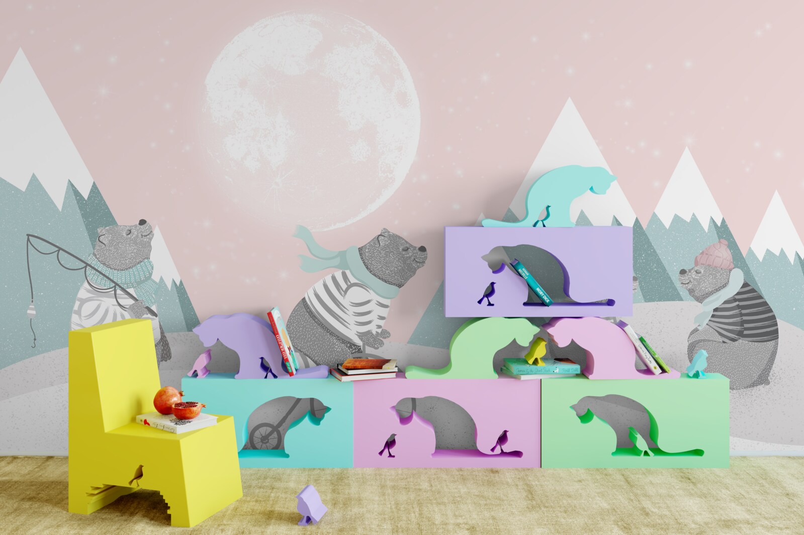 Fototapeta horské medvede