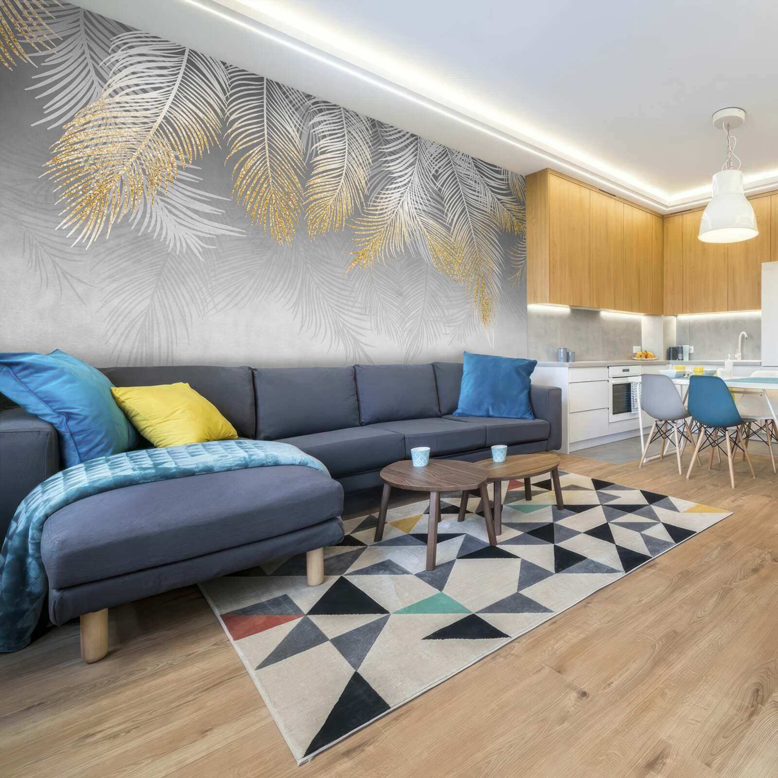 Fototapeta papraď z bieleho zlata