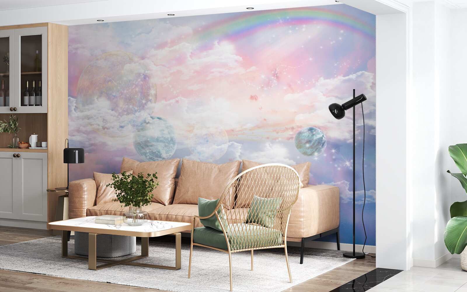 Fototapeta obloha plná romantiky a dúhy