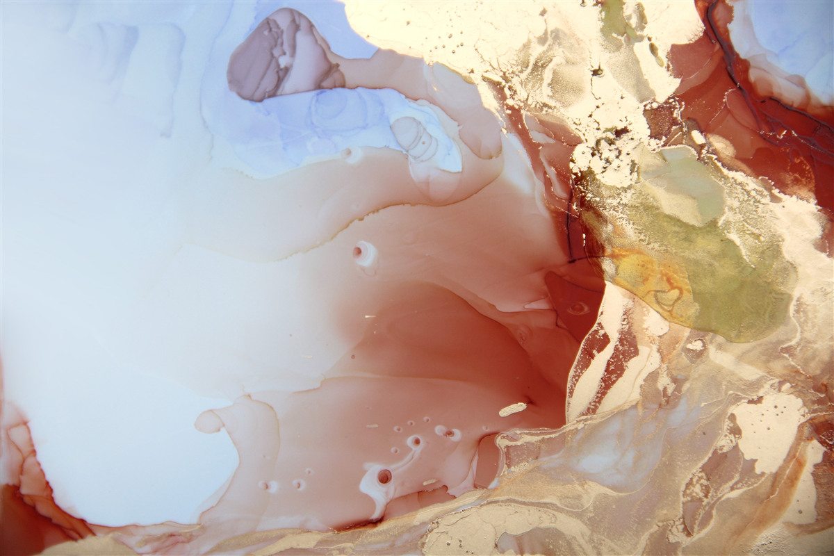 Fototapeta viacfarebné kvapky farby