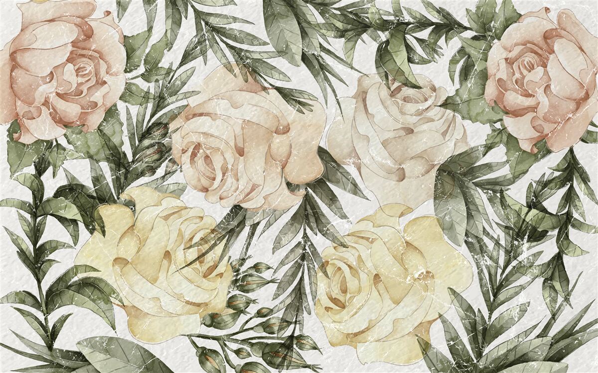 Fototapeta svetlé farebné ruže