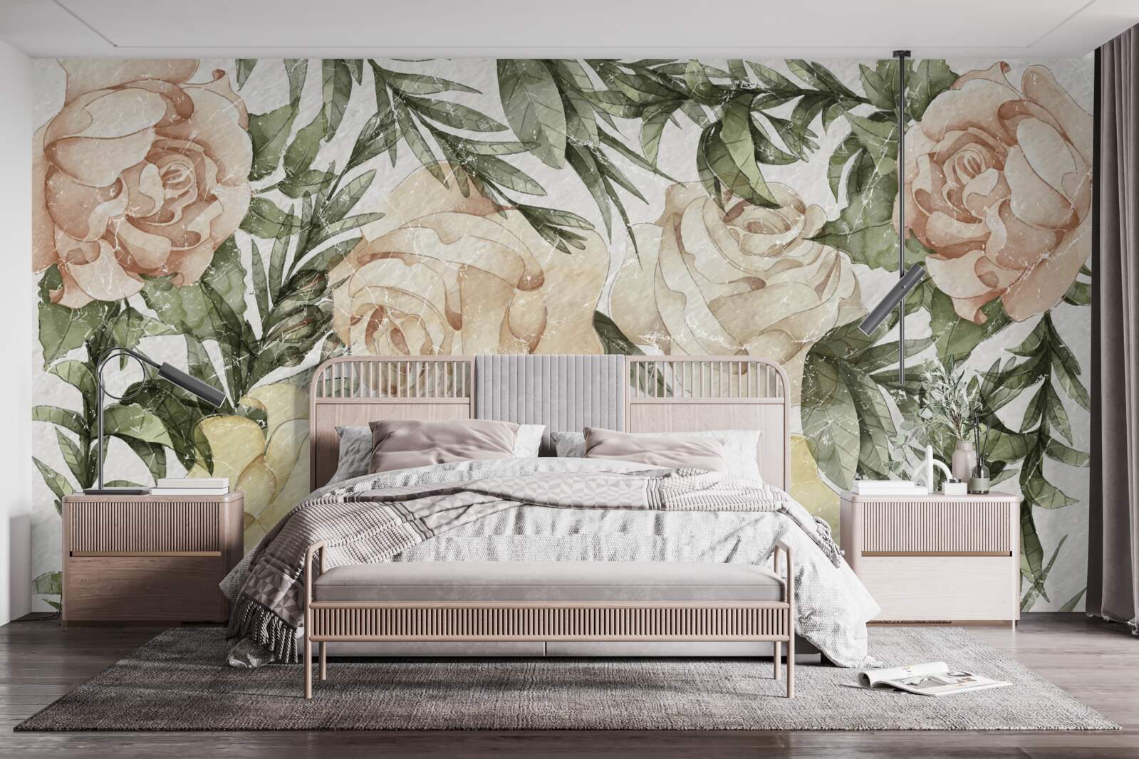 Fototapeta svetlé farebné ruže