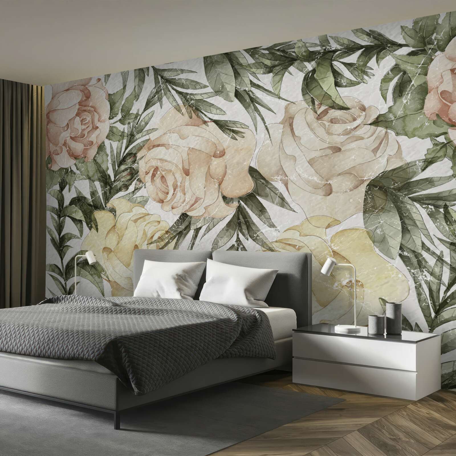 Fototapeta svetlé farebné ruže