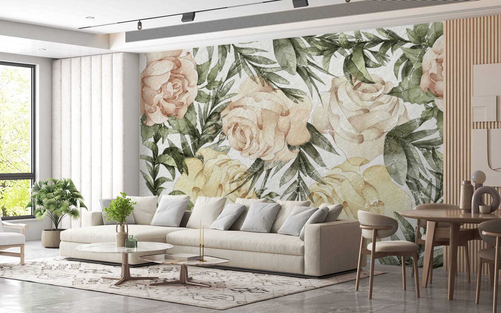 Fototapeta svetlé farebné ruže