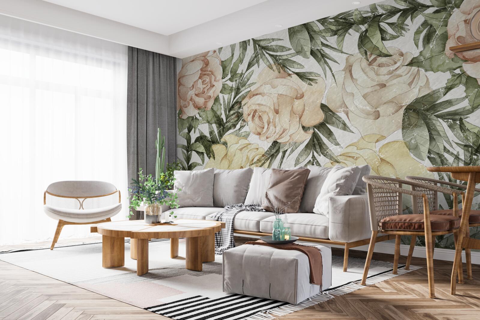 Fototapeta svetlé farebné ruže