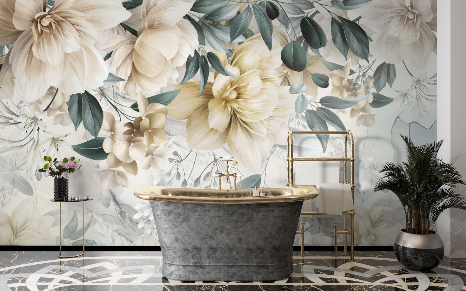 Fototapeta kvety v jemných odtieňoch