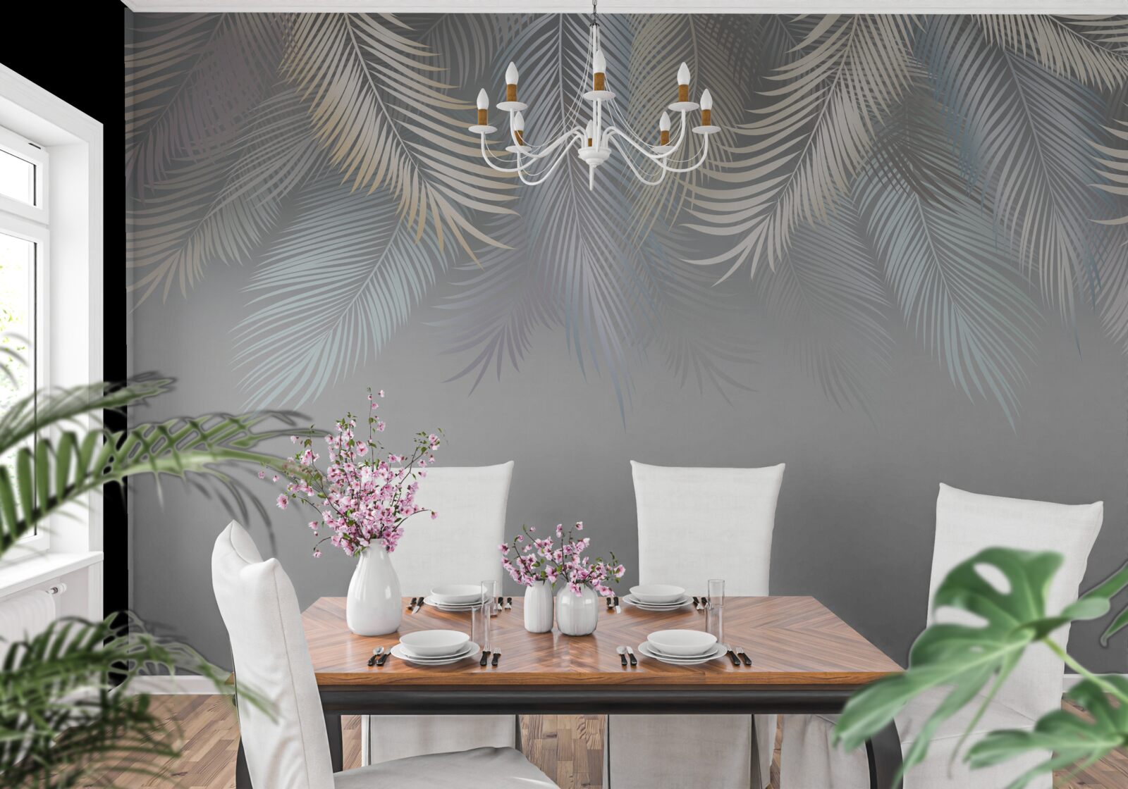 Fototapeta mäkké listy paprade