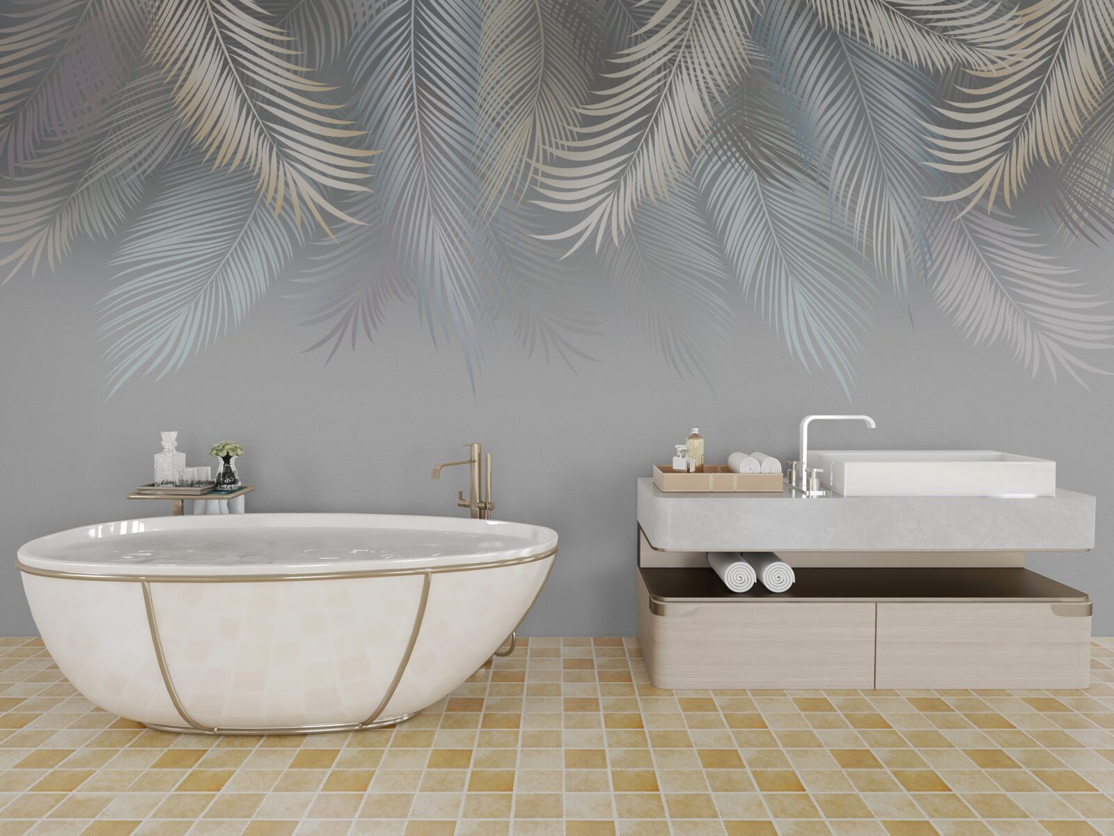 Fototapeta mäkké listy paprade