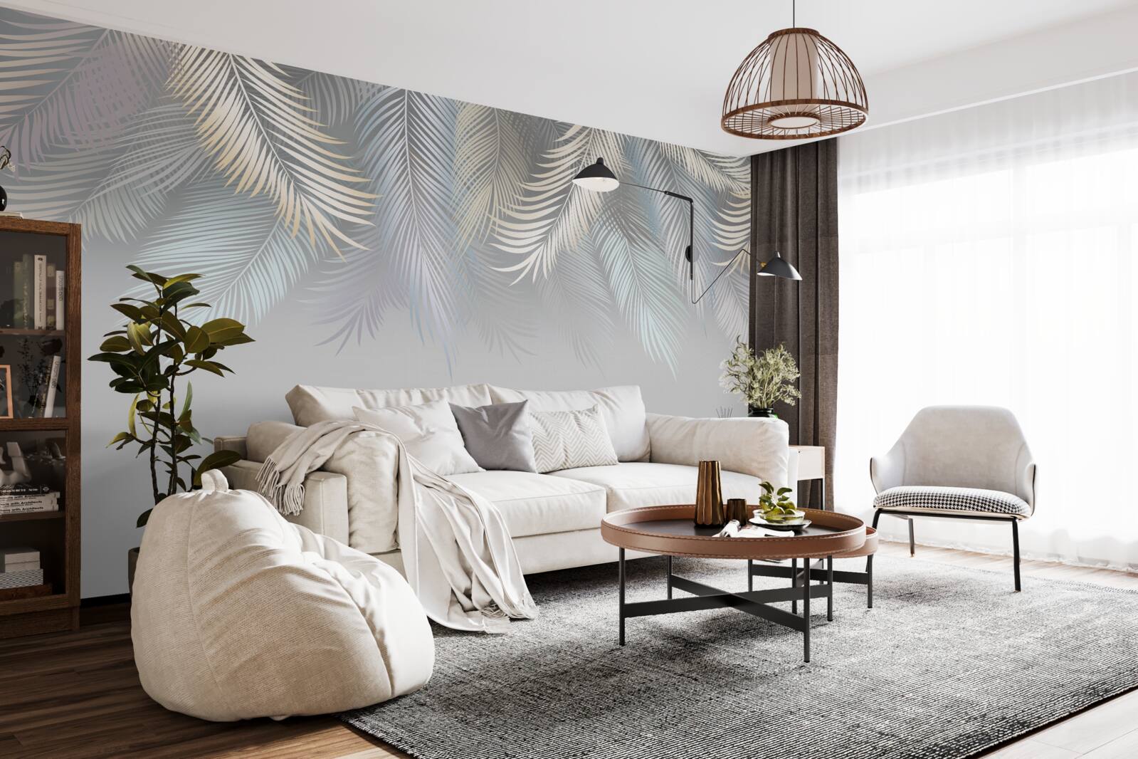 Fototapeta mäkké listy paprade