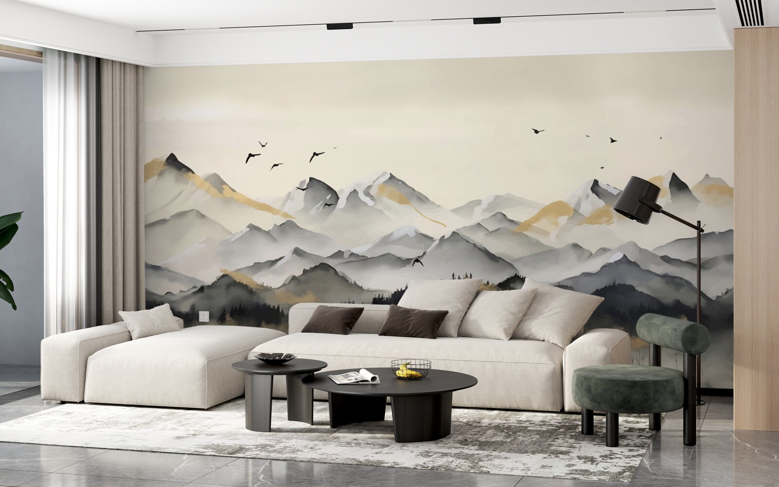 Fototapeta hmlisté hory