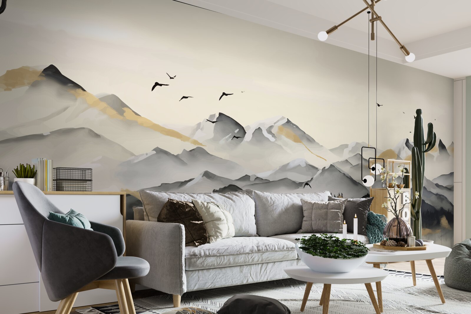 Fototapeta hmlisté hory