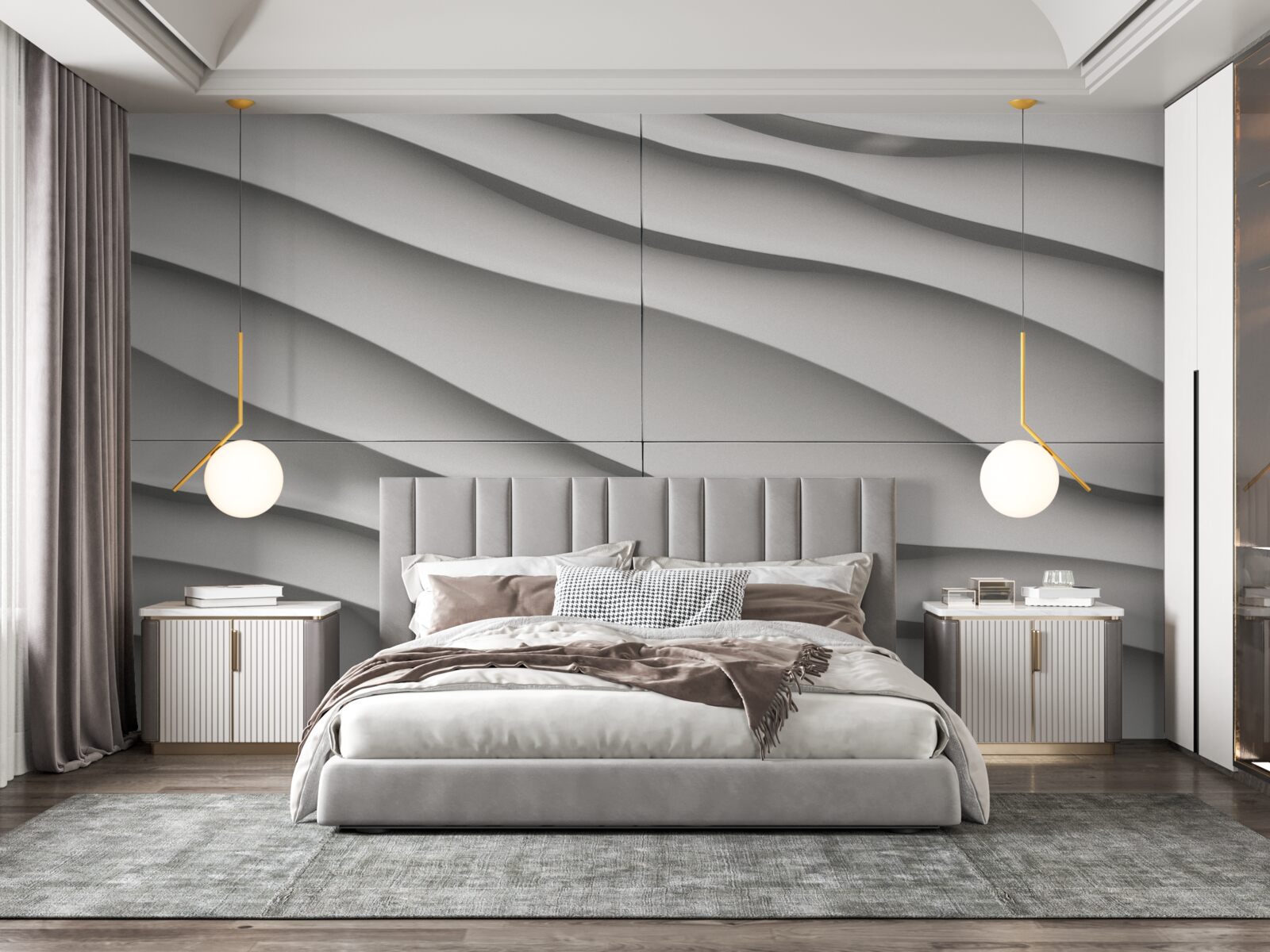 Fototapeta vlny sú modré a hladké