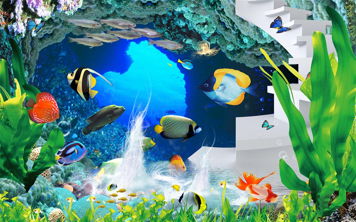 Fototapeta obyvatelia podmorských hlbín