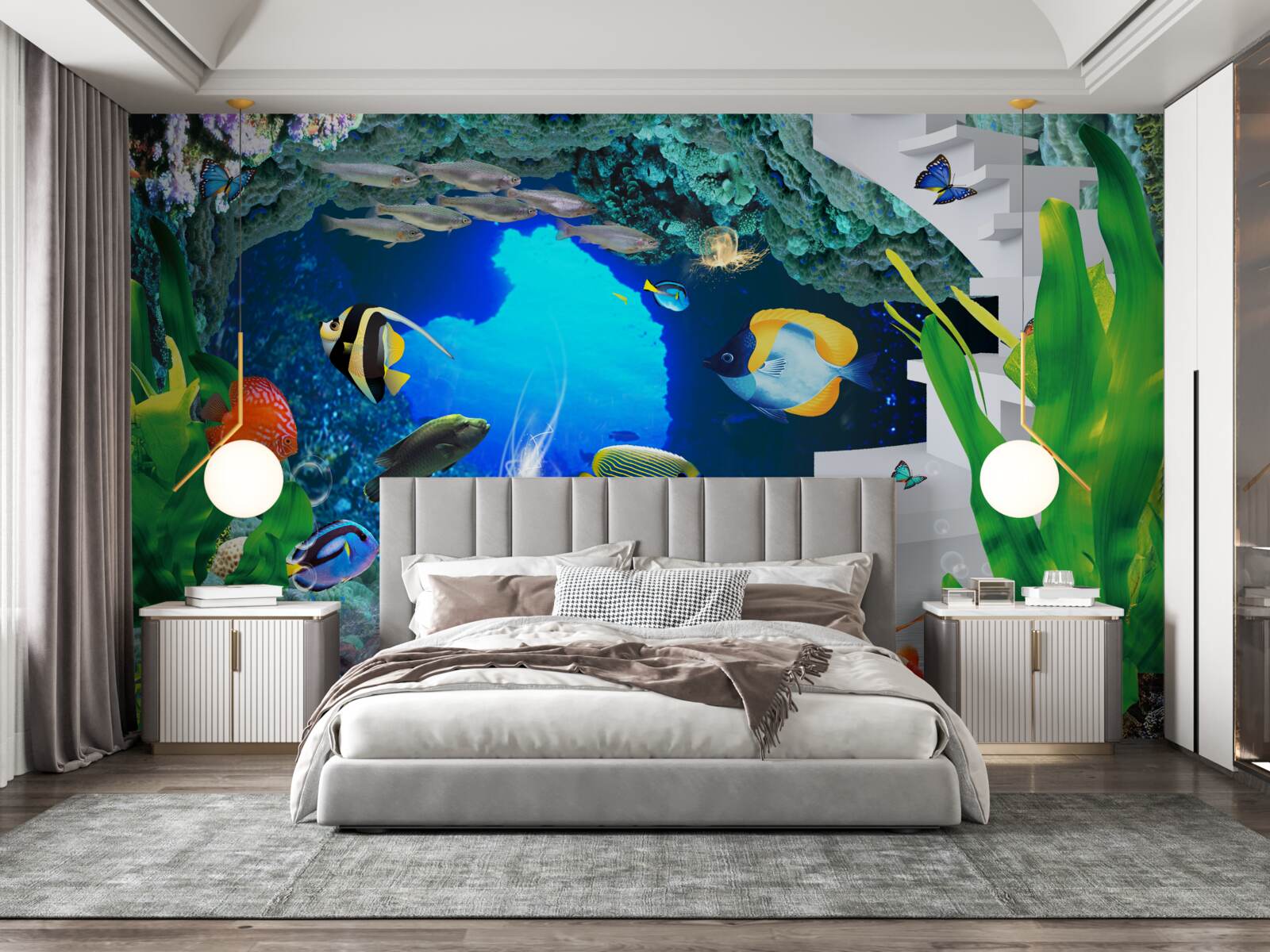 Fototapeta obyvatelia podmorských hlbín